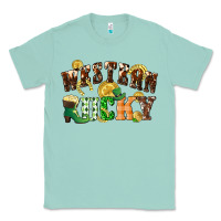 Seafoam Western lucky St. Patrick's Day Classic Tee - CowGirlArtShop