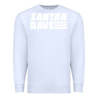 White Santan Dave Premium Sweatshirt - artisFamous