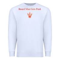 White toronto kawhi board man gets paid Premium Sweatshirt - artisFamous