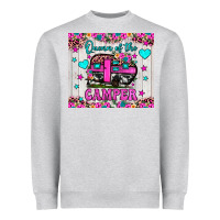 Heather Grey queen of the camper Heavyweight Sweatshirt - JahusDesignShop
