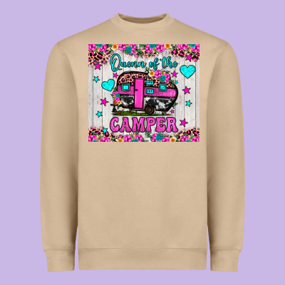 Queen Of The Camper Heavyweight Sweatshirt Designed By Jahusdesignshop
