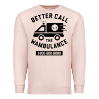 Pale Pink wambulance Premium Sweatshirt - artisFamous