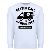 White wambulance Premium Sweatshirt - artisFamous