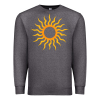 Charcoal Heather tribal sun Premium Sweatshirt - artisFamous