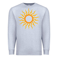 Heather Grey tribal sun Premium Sweatshirt - artisFamous