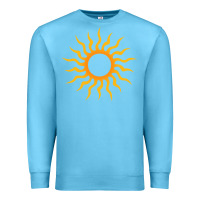 Ocean Blue tribal sun Premium Sweatshirt - artisFamous