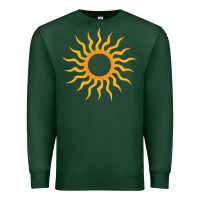 Sports Green tribal sun Premium Sweatshirt - artisFamous