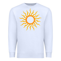 White tribal sun Premium Sweatshirt - artisFamous