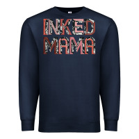 Navy inked mama Premium Sweatshirt - JahusDesignShop