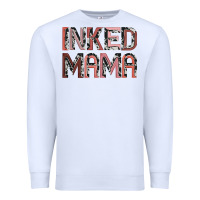 White inked mama Premium Sweatshirt - JahusDesignShop
