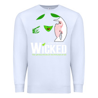 White wicked halloween Premium Sweatshirt - artisFamous