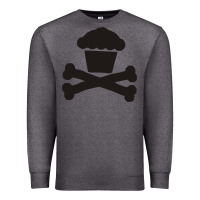Charcoal Heather johnny cupcakes funny skull Premium Sweatshirt - artisFamous