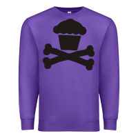 Purple johnny cupcakes funny skull Premium Sweatshirt - artisFamous
