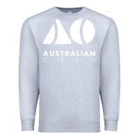 Heather Grey Australian Open Premium Sweatshirt - artisFamous