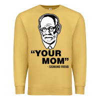 Antique Gold your mom  Sigmund Freud Premium Sweatshirt - artisFamous
