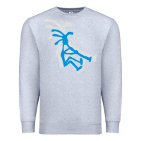Heather Grey kokopeli funny Premium Sweatshirt - artisFamous