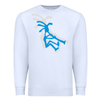 White kokopeli funny Premium Sweatshirt - artisFamous
