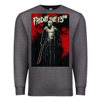 Charcoal Heather friday the 13th jason drip Premium Sweatshirt - artisFamous