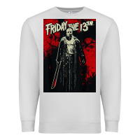 Dove Grey friday the 13th jason drip Premium Sweatshirt - artisFamous