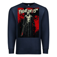 Navy friday the 13th jason drip Premium Sweatshirt - artisFamous
