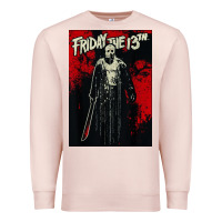 Pale Pink friday the 13th jason drip Premium Sweatshirt - artisFamous