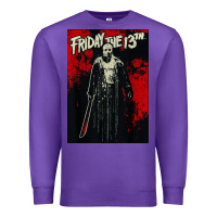 Purple friday the 13th jason drip Premium Sweatshirt - artisFamous
