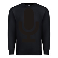 Black microphone funny music Premium Sweatshirt - artisFamous