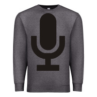 Charcoal Heather microphone funny music Premium Sweatshirt - artisFamous