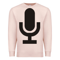 Pale Pink microphone funny music Premium Sweatshirt - artisFamous