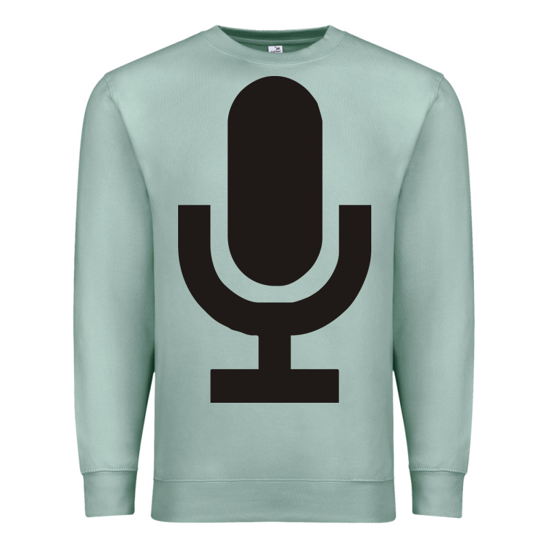 Microphone Funny Music Premium Sweatshirt by artisFamous | Teevron