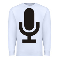 White microphone funny music Premium Sweatshirt - artisFamous