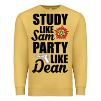 Antique Gold study like sam party like dean Premium Sweatshirt - artisFamous