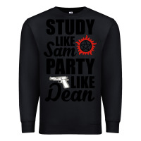 Black study like sam party like dean Premium Sweatshirt - artisFamous