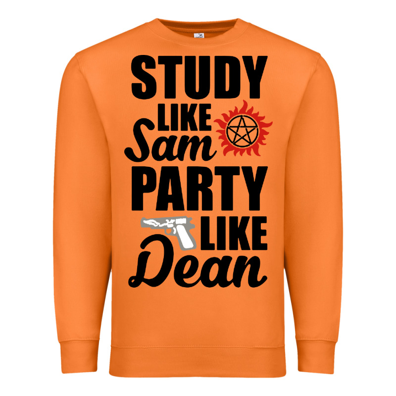 Study Like Sam Party Like Dean Premium Sweatshirt by artisFamous | Teevron