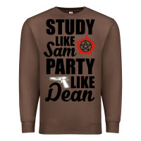 Chestnut study like sam party like dean Premium Sweatshirt - artisFamous