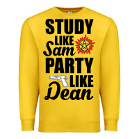 Lemon study like sam party like dean Premium Sweatshirt - artisFamous
