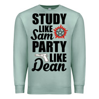 Seafoam study like sam party like dean Premium Sweatshirt - artisFamous