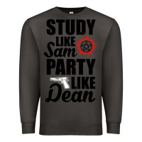 Smoke study like sam party like dean Premium Sweatshirt - artisFamous