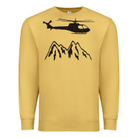 Antique Gold mountain rescue helicopter funny Premium Sweatshirt - artisFamous