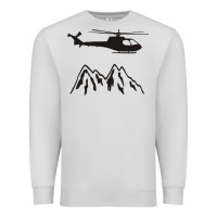 Dove Grey mountain rescue helicopter funny Premium Sweatshirt - artisFamous