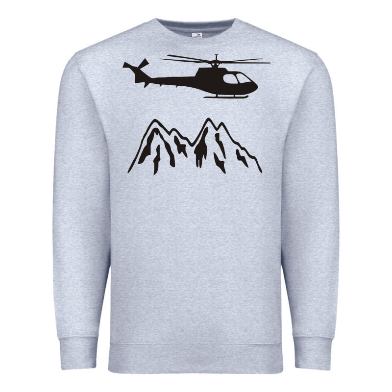 Mountain Rescue Helicopter Funny Premium Sweatshirt by artisFamous | Teevron