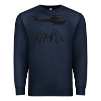 Navy mountain rescue helicopter funny Premium Sweatshirt - artisFamous