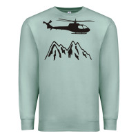 Seafoam mountain rescue helicopter funny Premium Sweatshirt - artisFamous