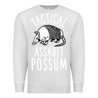 Oatmeal Heather tactical assault possum Premium Sweatshirt - artisFamous