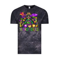 Cloud Black Mardi Gras Rainbow Vintage Tee - BundleAndBundleShop