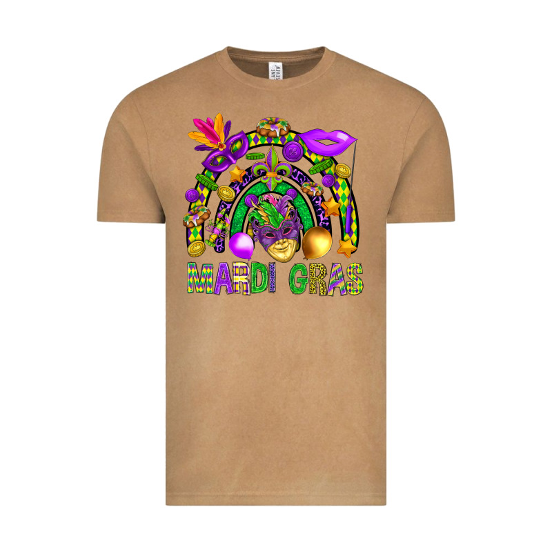 Mardi Gras Rainbow Vintage Tee by BundleAndBundleShop | Teevron