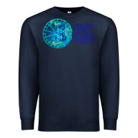 Navy Aquarius Sign Zodiac Astrology Horoscope T-shirt Premium Sweatshirt - artisFamous
