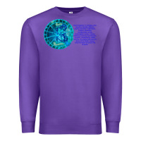 Purple Aquarius Sign Zodiac Astrology Horoscope T-shirt Premium Sweatshirt - artisFamous