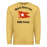 Antique Gold white star line (1) Premium Sweatshirt - artisFamous
