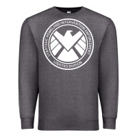 Charcoal Heather agents of shield Premium Sweatshirt - artisFamous